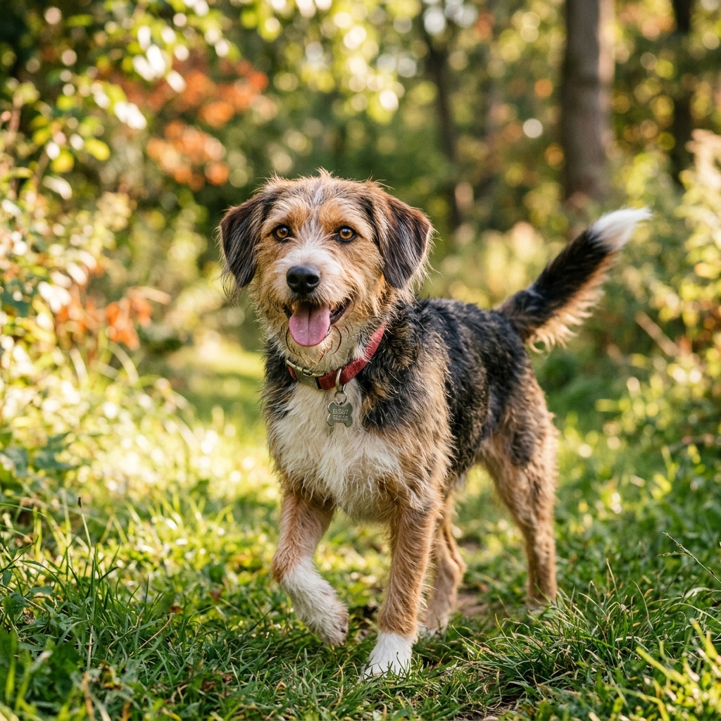 Mixed Breed Playful Dog